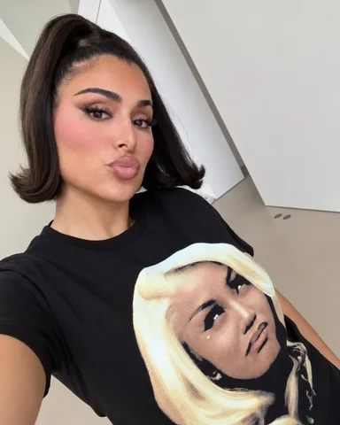 huda Instagram post about Celebrity inspired fashion