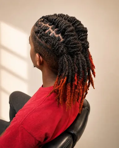 iamjafaea Instagram post about Men’s loc styling