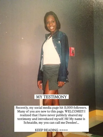 iamschnaidie Instagram post about Christian testimony