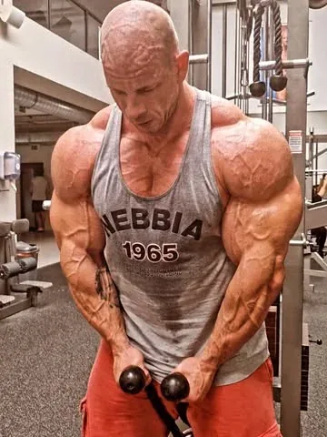 ifbb_pro_michalkrizokrizanek Instagram post about Shoulder and triceps training