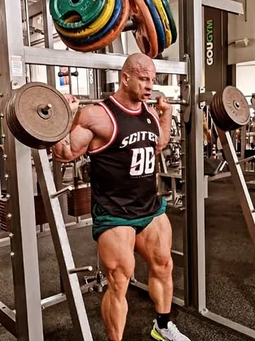 ifbb_pro_michalkrizokrizanek Instagram post about Leg training