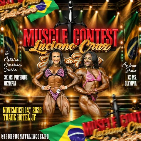ifbbpronataliacoelho Instagram post about Bodybuilding event promotion