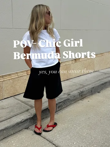 ifthechoofits Instagram post about Bermuda shorts styling