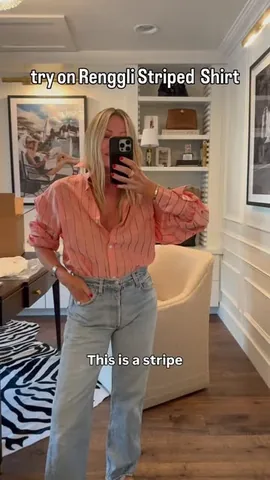 ifthechoofits Instagram post about Striped button down try on