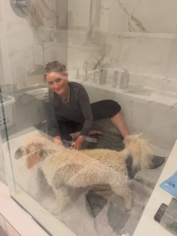 ijustine Instagram post about Skunk spray mishap