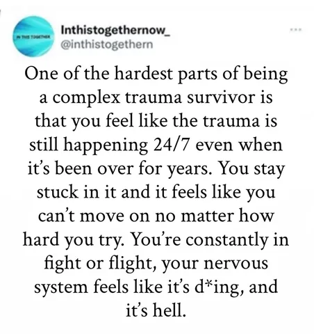 inthistogethernow_ Instagram post about Complex trauma