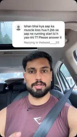 ishaanthakurr Instagram post about Running and muscle loss