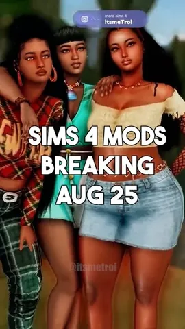 itsmetroi Instagram post about The Sims 4 update