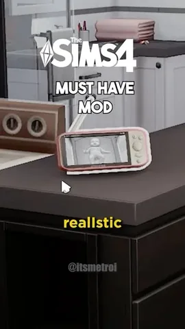 itsmetroi Instagram post about Sims 4 baby monitor mod