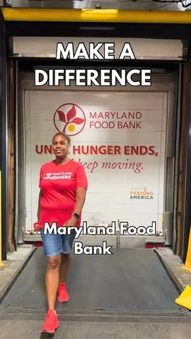 itssummerssomewhere Instagram post about Maryland Food Bank volunteering