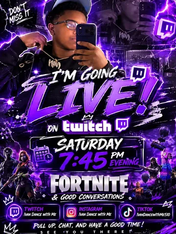 ivandancewithme Instagram post about Gaming livestream
