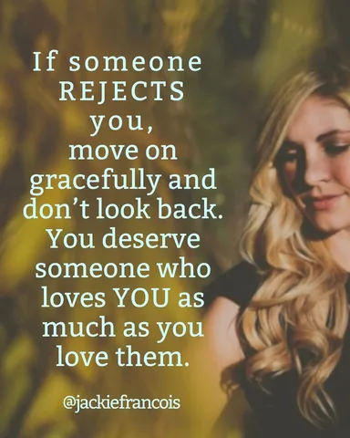 jackiefrancois Instagram post about Relationships and self worth