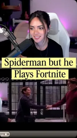 jacquebunnyy Instagram post about Spider Man and Fortnite parody