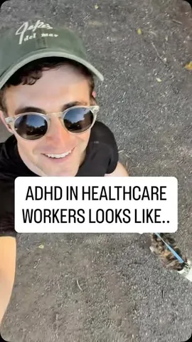 jakegoodmanmd Instagram post about ADHD in healthcare workers