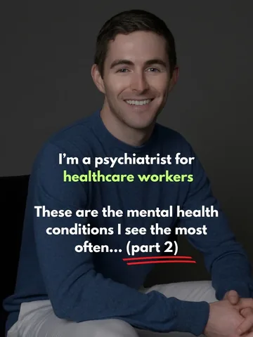 jakegoodmanmd Instagram post about Mental health conditions in healthcare workers