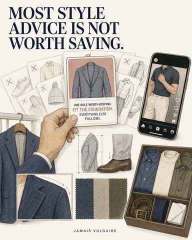 jamaisvulgaire Instagram post about Practical menswear rules