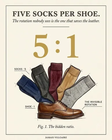 jamaisvulgaire Instagram post about Sock rotation and care