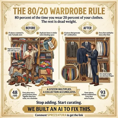 jamaisvulgaire Instagram post about Wardrobe efficiency