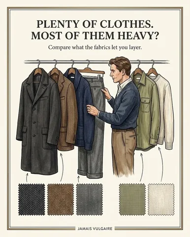 jamaisvulgaire Instagram post about Weather adaptive wardrobe planning
