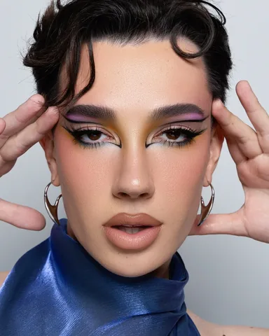 jamescharles Instagram post about Editorial makeup look