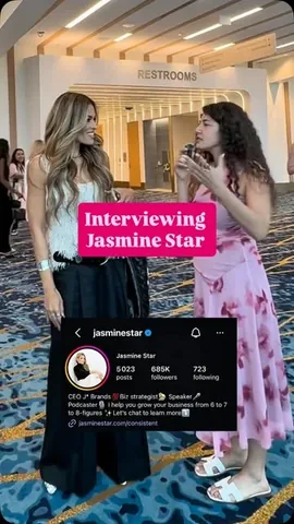 jasminestar Instagram post about Conference networking