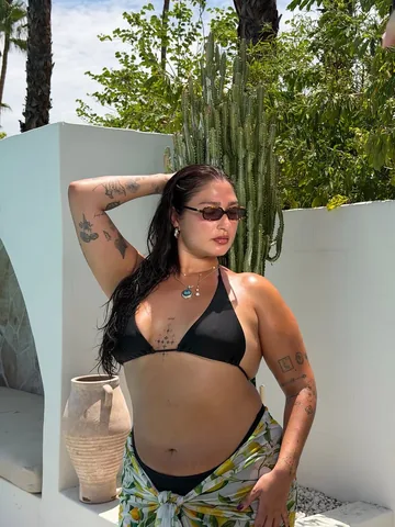 javiera Instagram post about Swimwear fashion