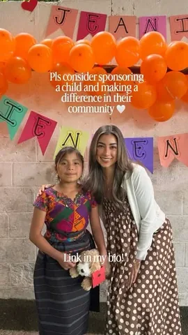 jeanineamapola Instagram post about Child sponsorship