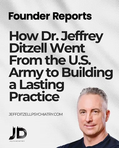 jeffditzellpsychiatry Instagram post about Founder interview