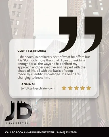 jeffditzellpsychiatry Instagram post about Client trust and psychiatric services