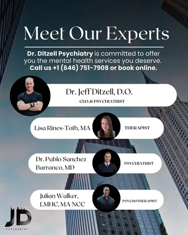 jeffditzellpsychiatry Instagram post about Practice team and values