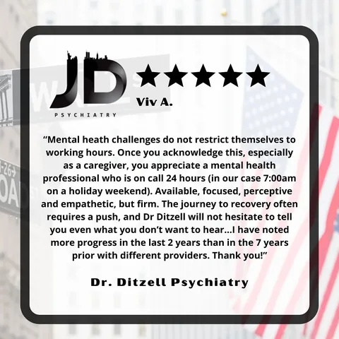 jeffditzellpsychiatry Instagram post about Holiday mental health support