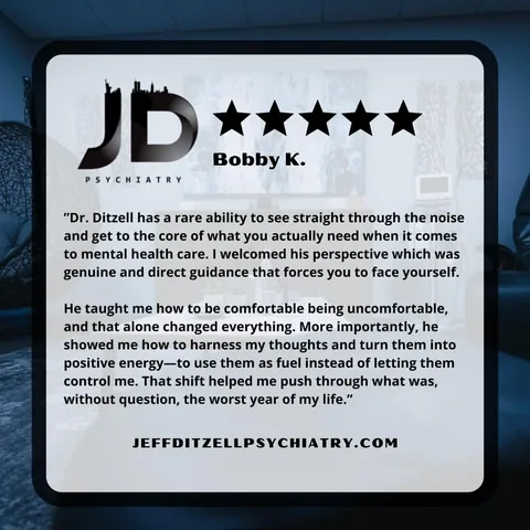 jeffditzellpsychiatry Instagram post about Personal growth through mental health care