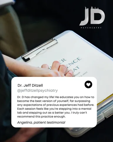jeffditzellpsychiatry Instagram post about Early mental health support
