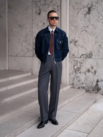 jespersoendergaard Instagram post about Denim and tailoring