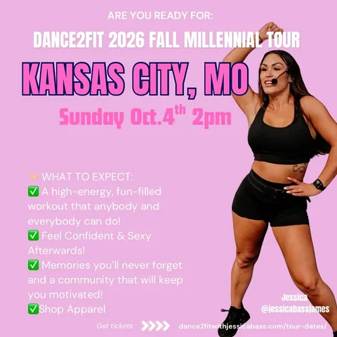 jessicabassjames Instagram post about Dance fitness event