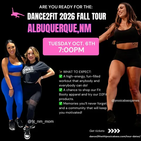 jessicabassjames Instagram post about Dance fitness event
