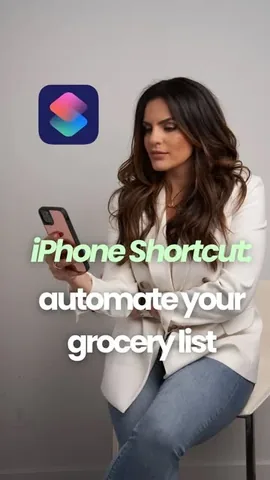 jessicanaziri Instagram post about IPhone grocery shortcut