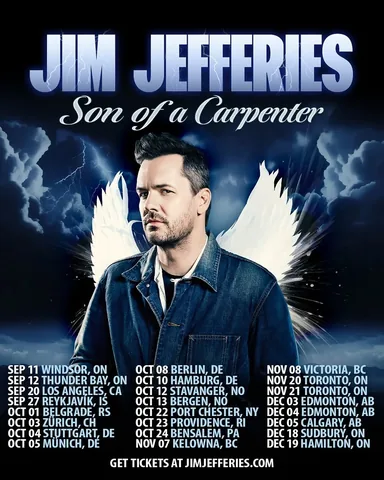 jimjefferies Instagram post about Comedy tour