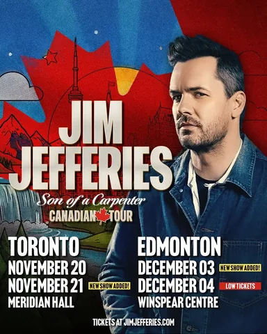 jimjefferies Instagram post about Comedy tour