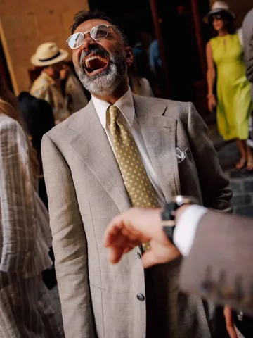 jkf_man Instagram post about Pitti event