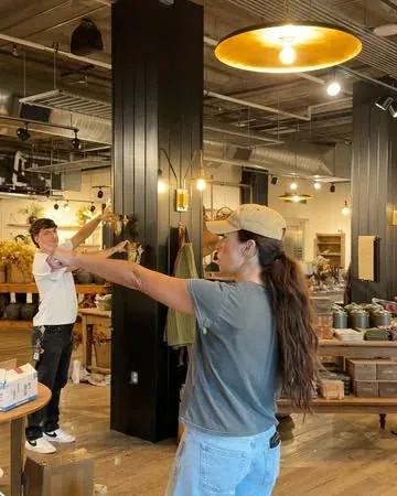 joannagaines Instagram post about Fall displays at Magnolia Market