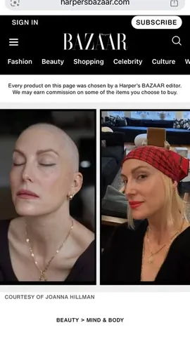joannahillman Instagram post about Media feature acknowledgment