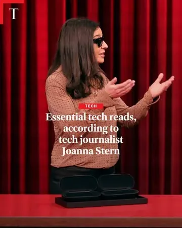 joannastern Instagram post about AI experiment and technology book recommendations