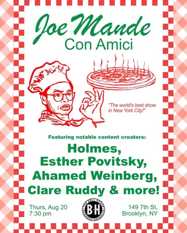 joemande Instagram post about Comedy event promotion