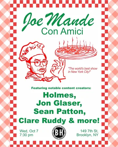 joemande Instagram post about Rescheduled comedy event