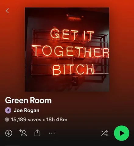 joerogan Instagram post about Music playlist