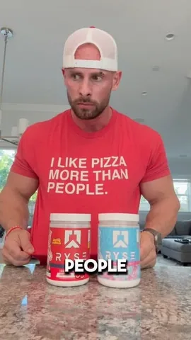 joeyswoll Instagram post about Pre workout products