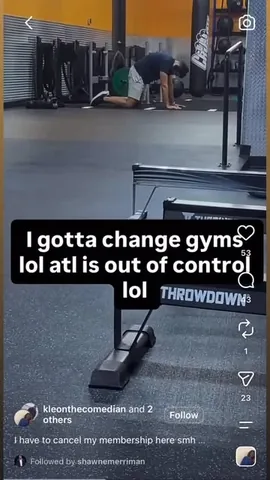 joeyswoll Instagram post about Gym conflict
