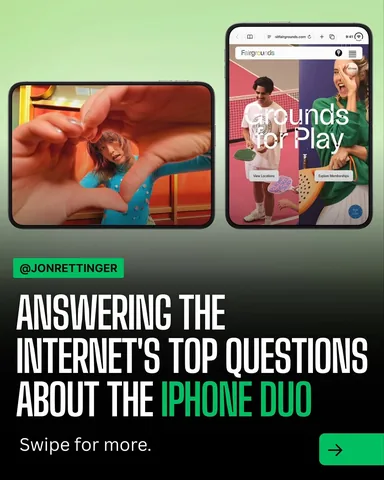 jonrettinger Instagram post about IPhone Duo explainer