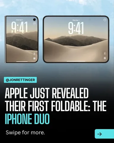 jonrettinger Instagram post about IPhone Duo announcement